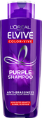 Foto del frente del envase del shampoo Elvive Violeta Cuidado del cabello Oap con texto