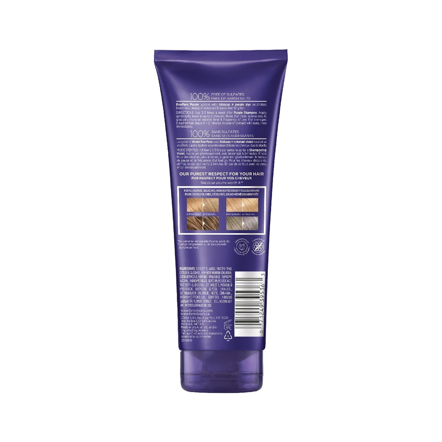Loreal Ever Purple Acondicionador Back