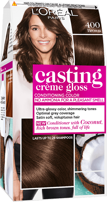 Foto del envase de la coloracion Casting Creme Gloss 400 Castano
