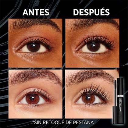 Loreal Paris Telescopic Lift Mascara Lavable Pestanas Antes Y Despues