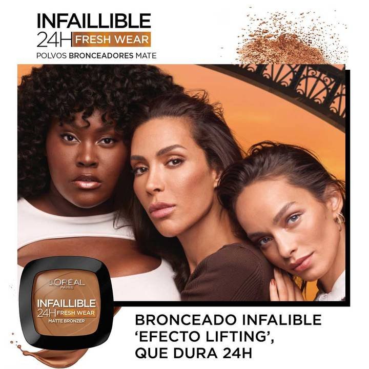 Infaillable Infaillible Maquillaje Facial Infalible 24H polvos bronceadores mate ...