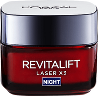 Cuidado facial Foto del envase de la crema nocturna Revitalift Laser X3 (producto estrella)