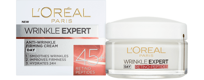 Foto del frente del envase de la crema rejuvenecedora 45 Wrinkle Expert