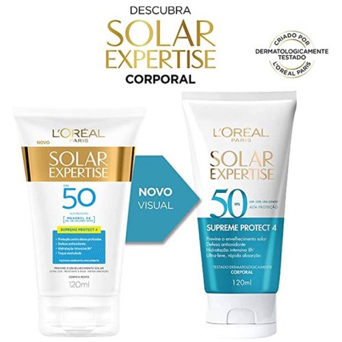 2 Imagem Protetor Solar Supreme Protect Corporal FPS50 120ml